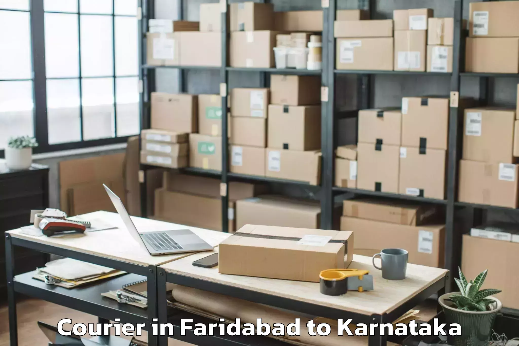 Book Your Faridabad to Ganagapura Courier Today